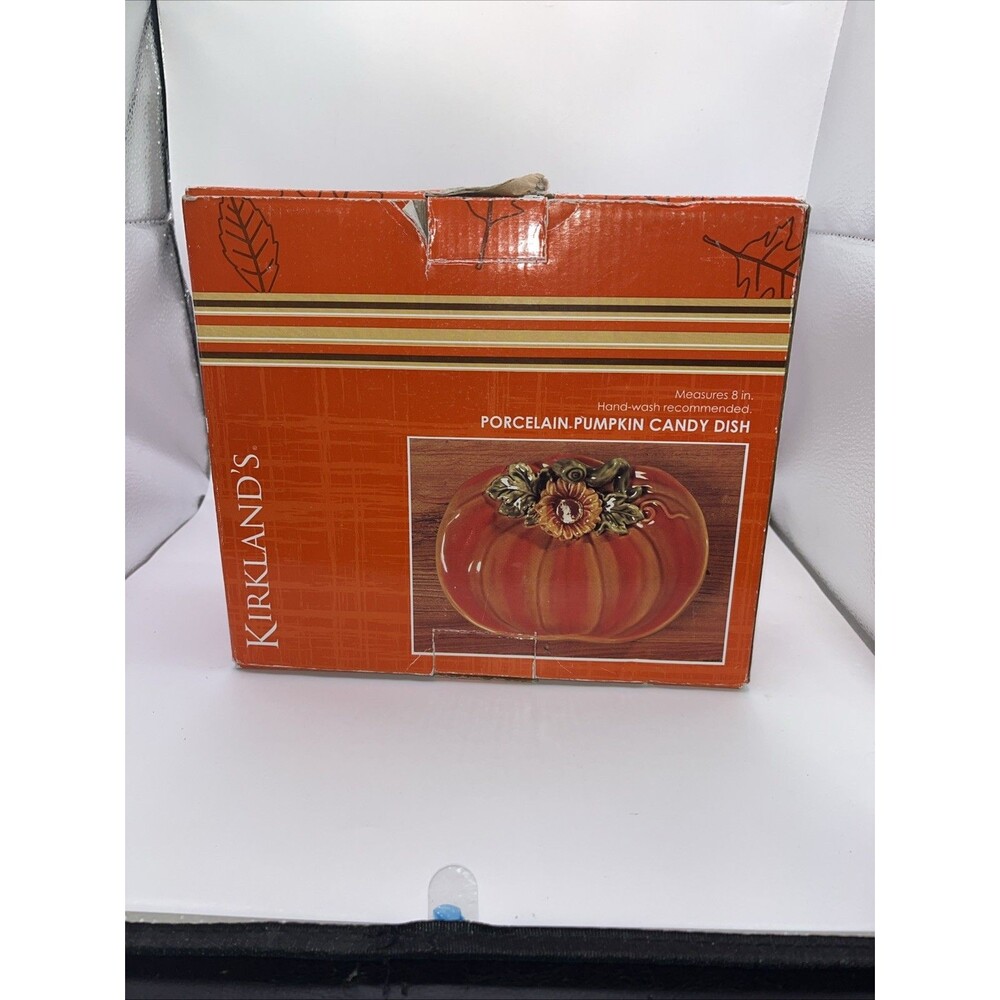 Kirkland’s Porcelain Pumpkin Candy Dish